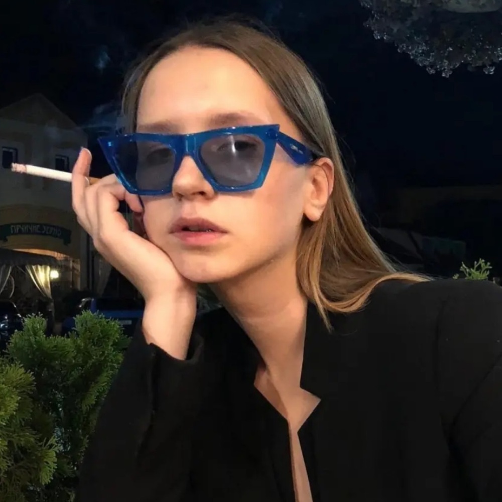 CELINE Edge sunglasses - Blue - Picture 8 of 9